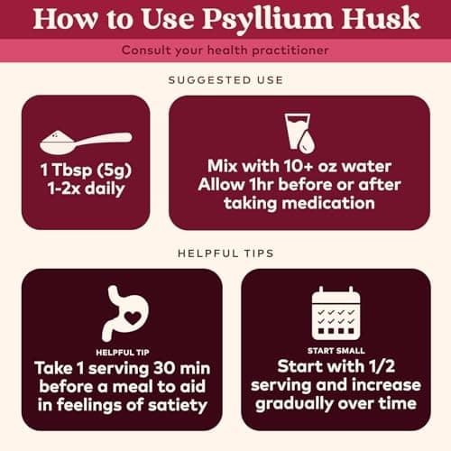 ORGANIC INDIA Psyllium Herbal Powder - Whole Husk Fiber, Vegan, Gluten-Free, USDA Certified Organic, Non-GMO, Soluble & Insoluble Fiber Source - 12 Oz Canister (Pack of 1)