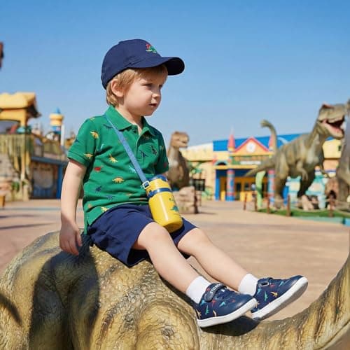 STQ Toddler Boys Wide Toe Barefoot Walking Shoes Comfort Lightweight Breathable Tennis Gym Sneakers Navy Size 7