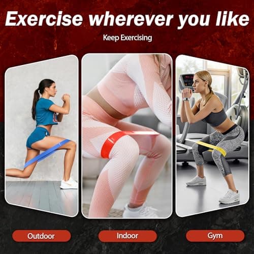 VanStretch Resistance Bands for Working Out, 5 Levels Resistance Exercise Bands with Woven Bag, Bands for Working Out Women Men, Yoga, Pilates, Rehabilitation Training(Colorful)