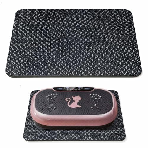 Upgraded Double-Sided Non-Slip Surface Mat for Vibration Plate Machine - Anti Vibration Pad & Exercise Mat for Most Vibration Platform Machines, Reduce Noise Accessories, Protect Floors & Carpet