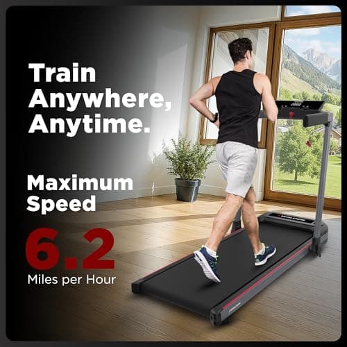 Folding Electric Treadmill with Handle Folding Treadmills - Foldable Running Treadmill LCD Screen - 6.2mp/h corredora electrica Walden Sports