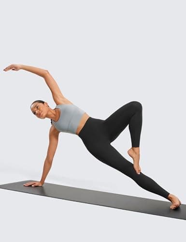 CRZ YOGA Butterluxe Yoga Leggings 28'' - High Waisted Womens Workout Lounge Pants Buttery Soft Black Medium