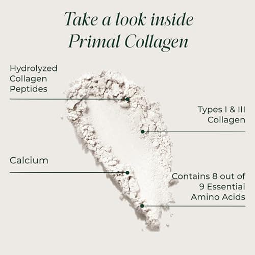 Primal Harvest Collagen Powder for Women or Men Primal Collagen Peptides Powder Type I & III, 10 Oz Collagen Protein Powder for Hair, Skin, Nails (Single, Original)