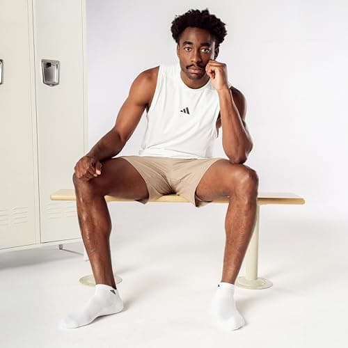 adidas Mens Athletic Cushioned Low Cut Ankle Socks (6 Pairs) Durable & Comfortable
