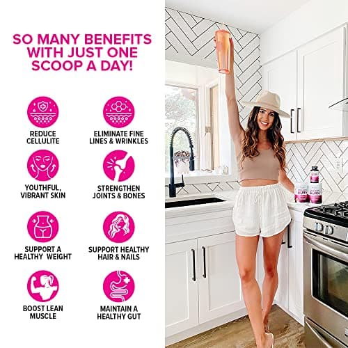 Hydrolyzed Collagen Powder for Weight Loss - Burn Ultimate Beauty Complex Multi Peptides Powder for Women with Types I II III V and X for Fat Burning Support Unflavored 30 Servings