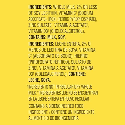 NIDO Fortificada Powdered Drink Mix - Dry Whole Milk Powder with Vitamins and Minerals Canister