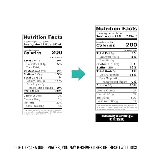 OWYN Only What You Need Pro Elite Chocolate Flavored Protein Shake, 32g Protein, 0g Sugar, High Protein, Dairy Free, Gluten Free, Plant Based Protein Drink, 12 Count