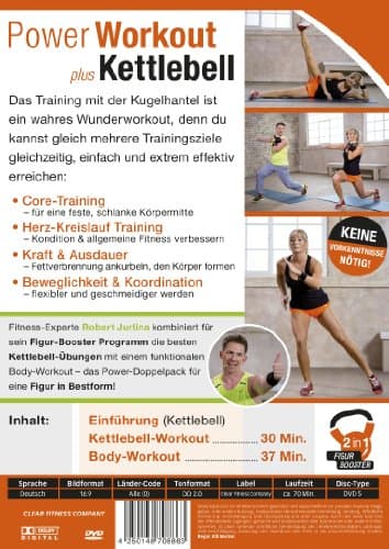 Power Workout plus Kettlebell der 2-in-1 Figur-Booster